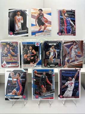 Cade Cunningham Pistons lot of 7 w/ Ausar Thompson & Jalen Duran card